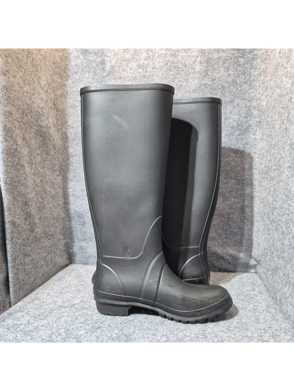 Igor Black Tall Rain Boots Women’s US 6 Waterproof Rubber Made in Spain